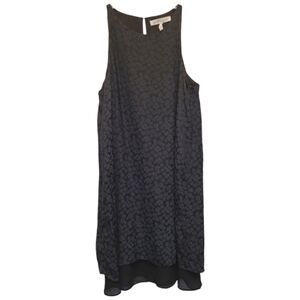 BCBGeneration Black Sleeveless Floral Shift Dress Lined - Size 0 (Tall)